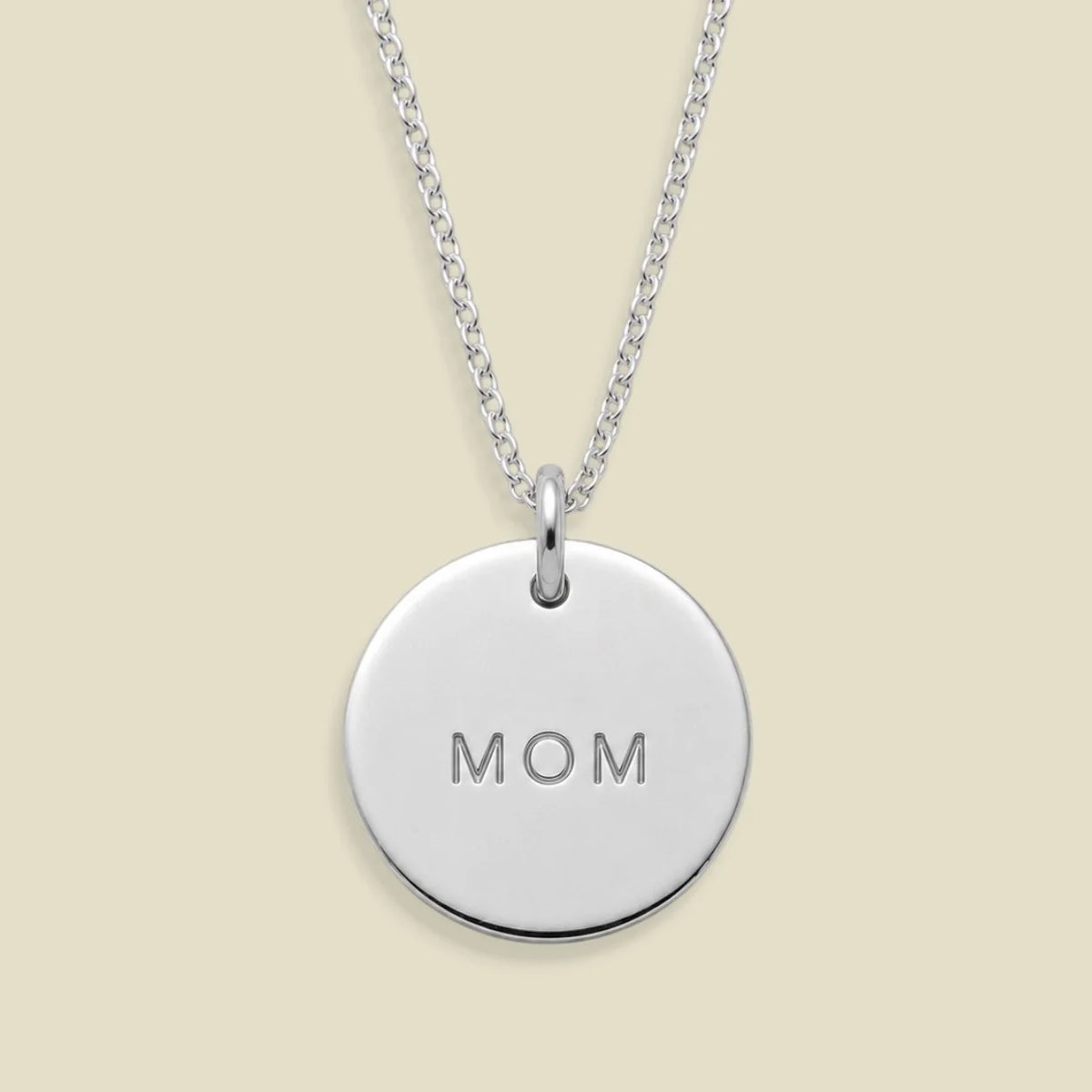 Mom Disc Necklace