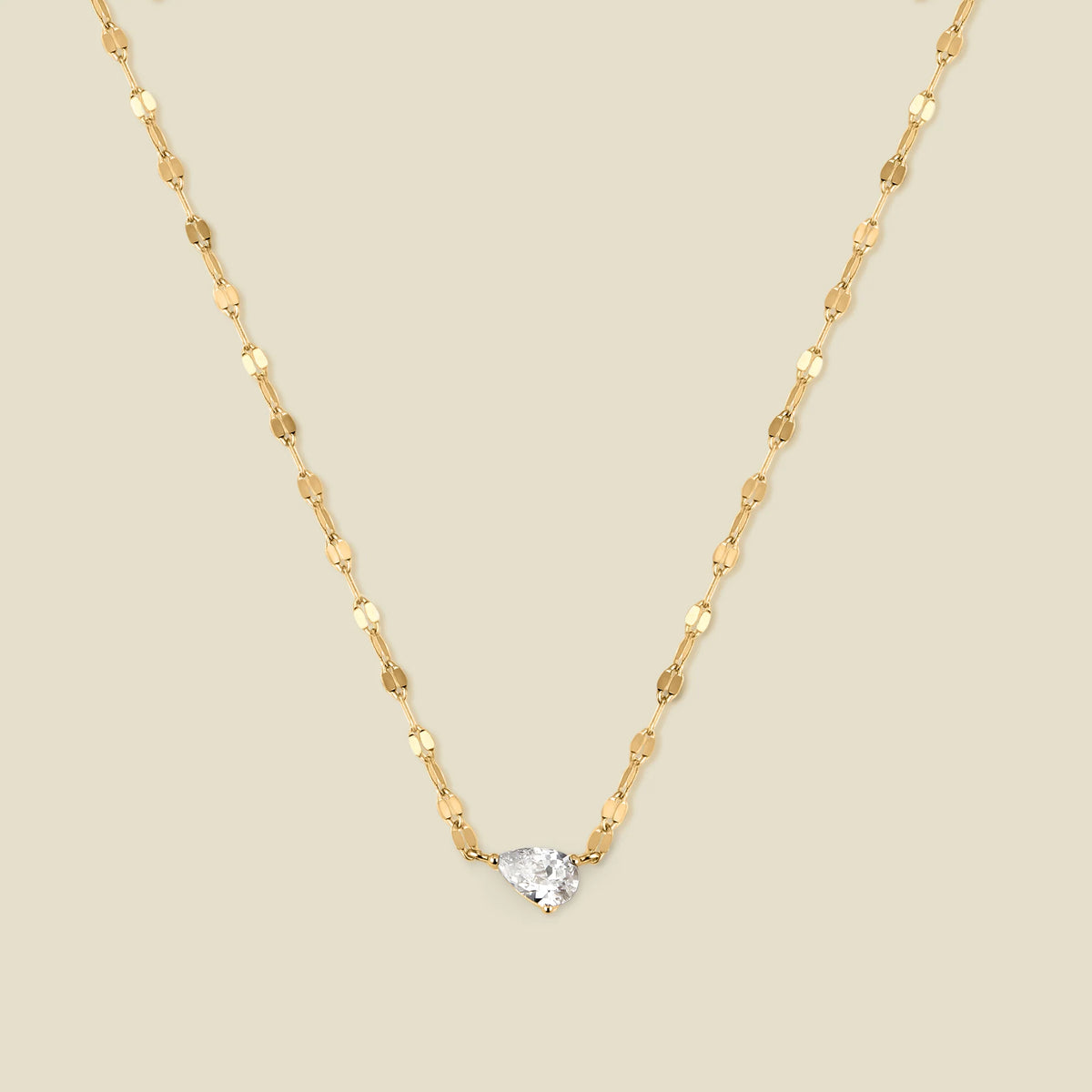 Dew Drop Solitaire Necklace | Final Sale