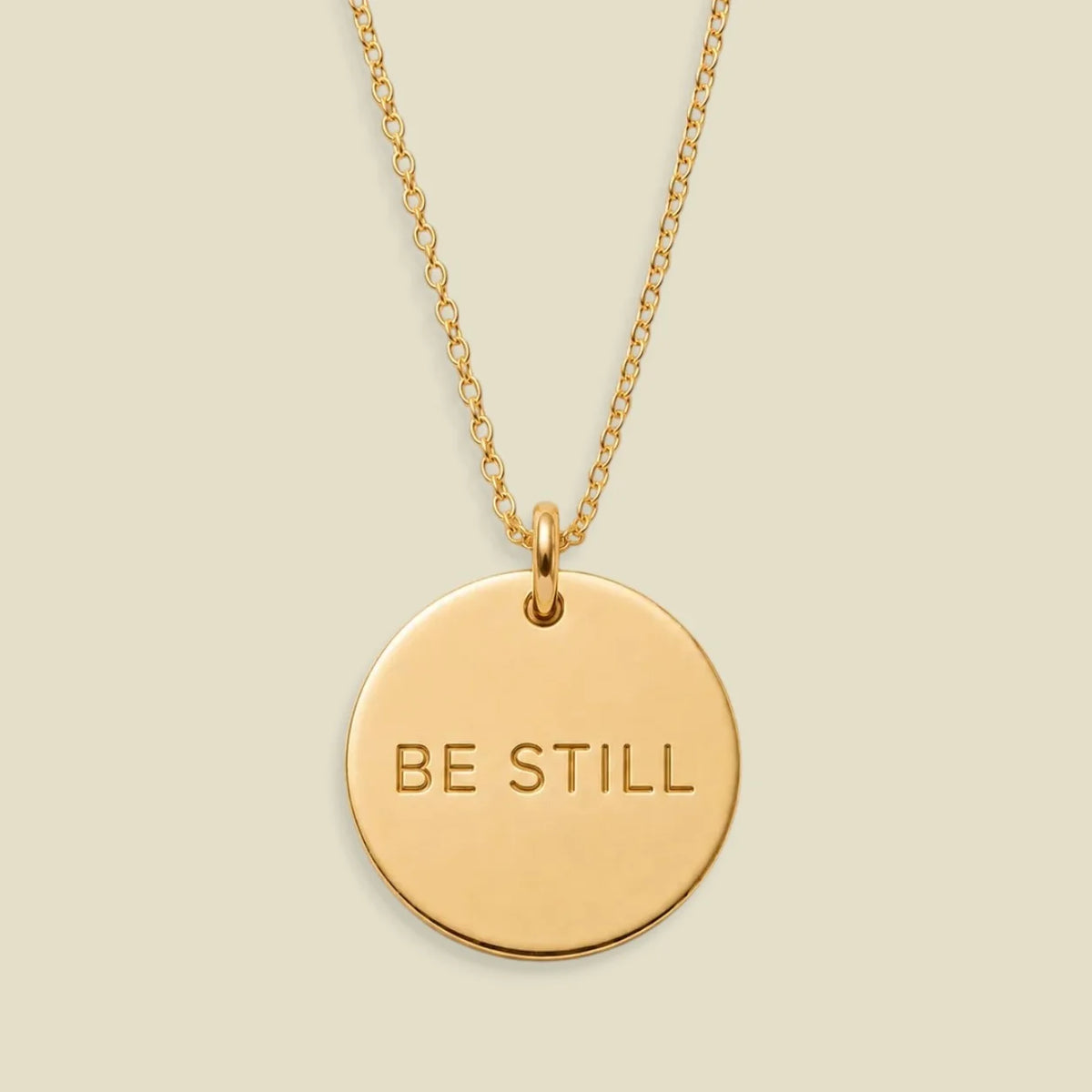 Be Still Disc Necklace