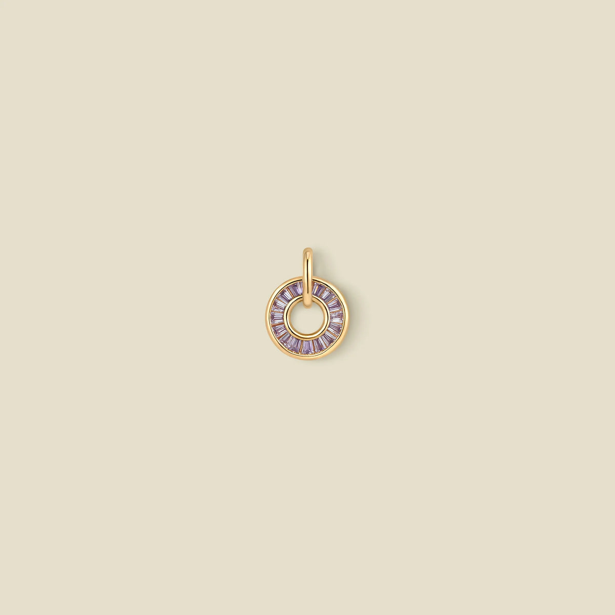 June Baguette Birthstone Charm