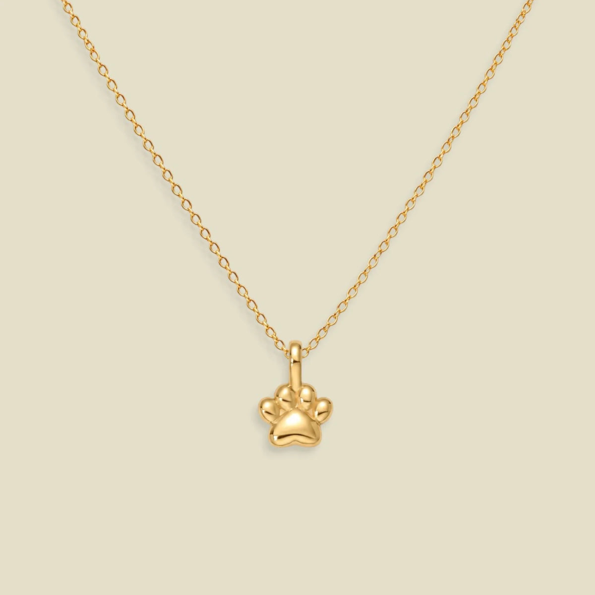 Paw Print Charm Necklace