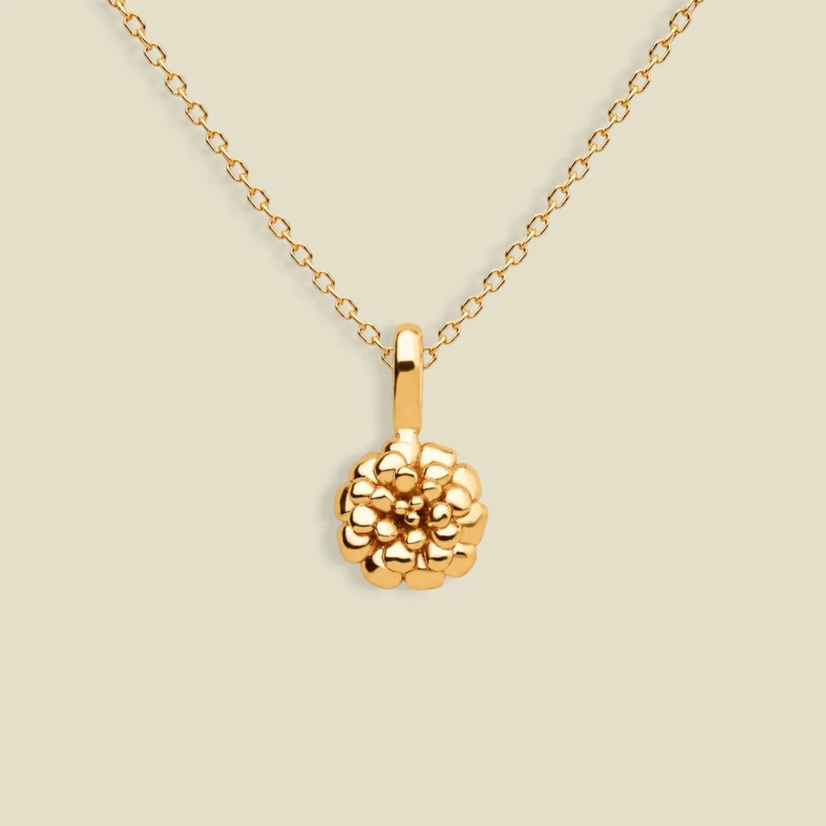 October Birth Flower Charm Necklace