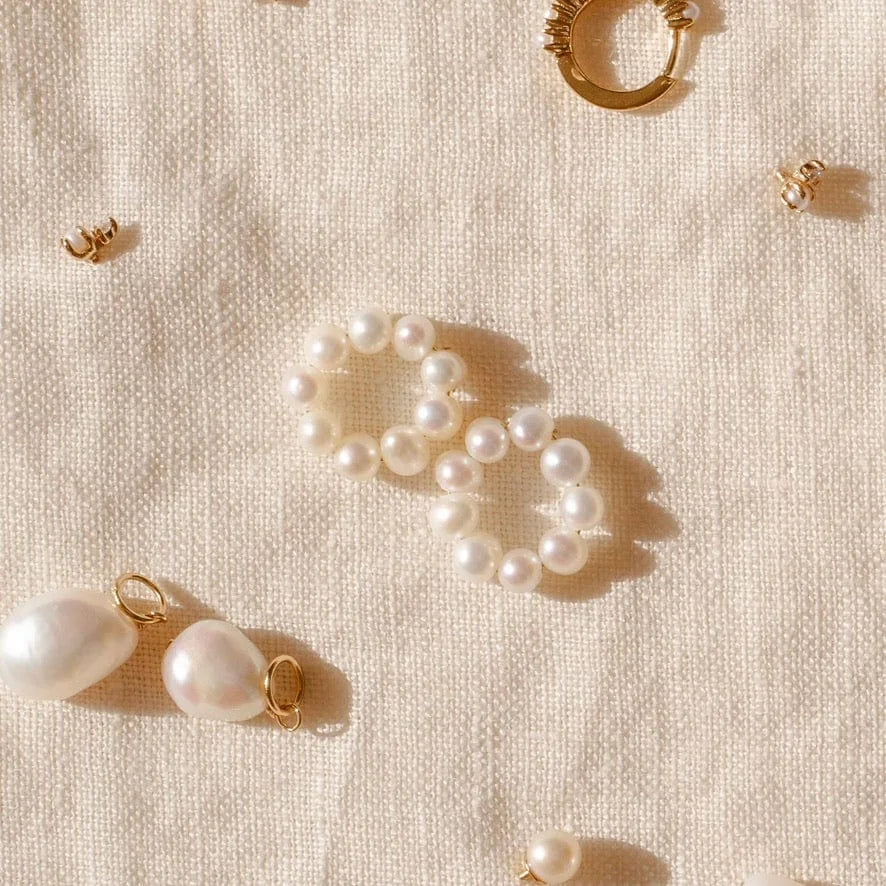 Add-On Pearl Halo Hooplets | Final Sale