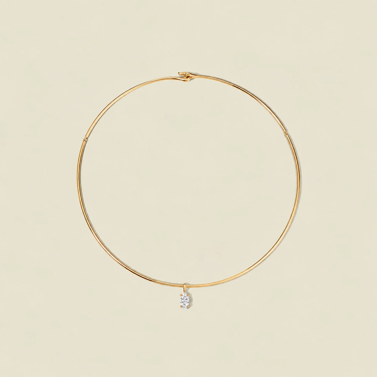 Ember Collar Necklace with Marquise Charm