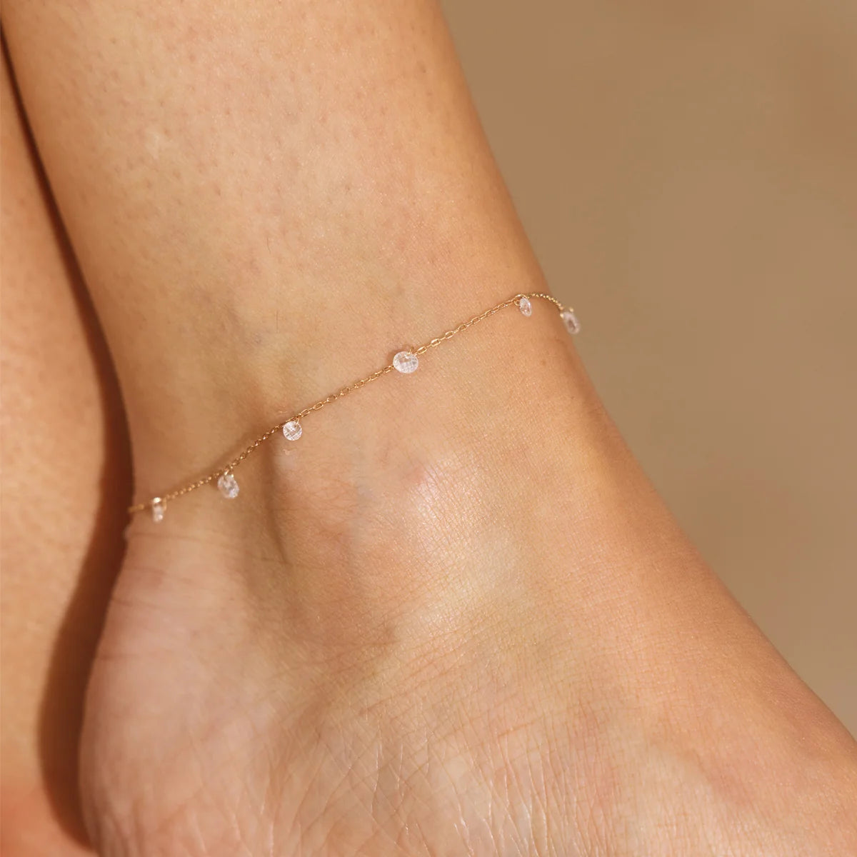 Dew Drop Floating Anklet | Final Sale