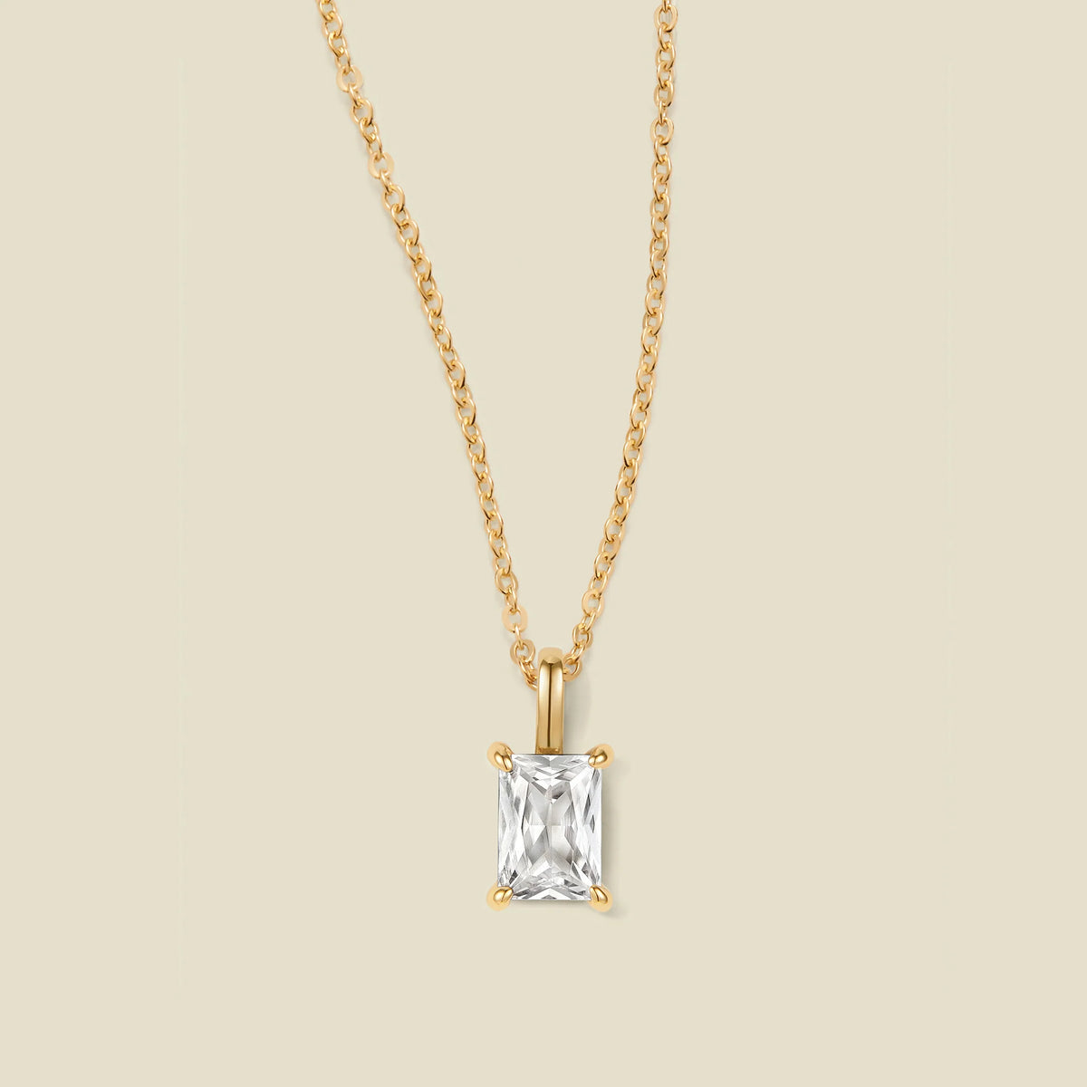 Baguette Charm Necklace