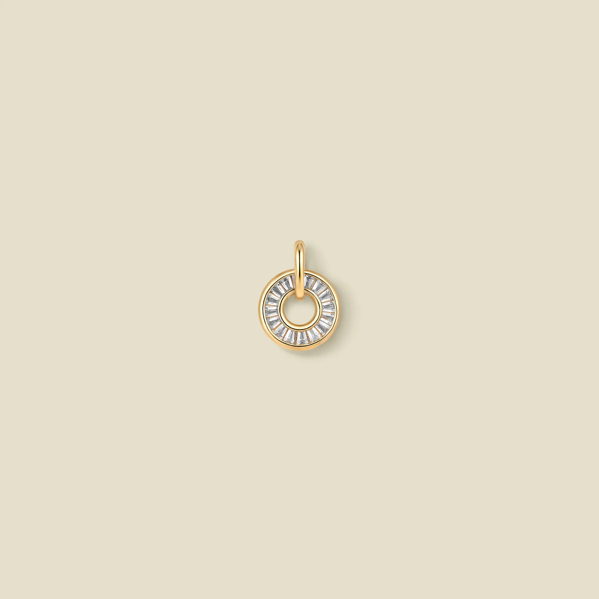April Baguette Birthstone Charm