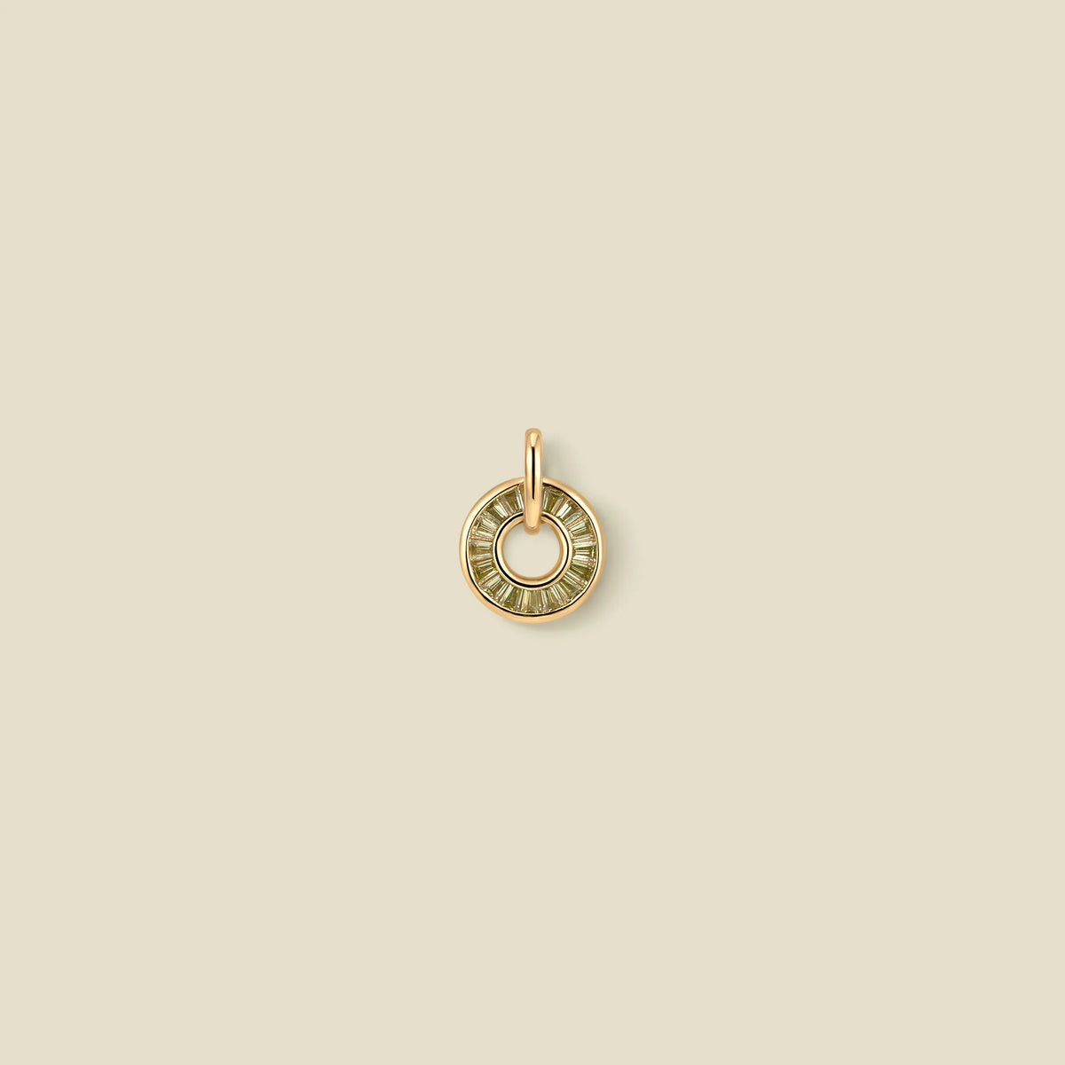 August Baguette Birthstone Charm