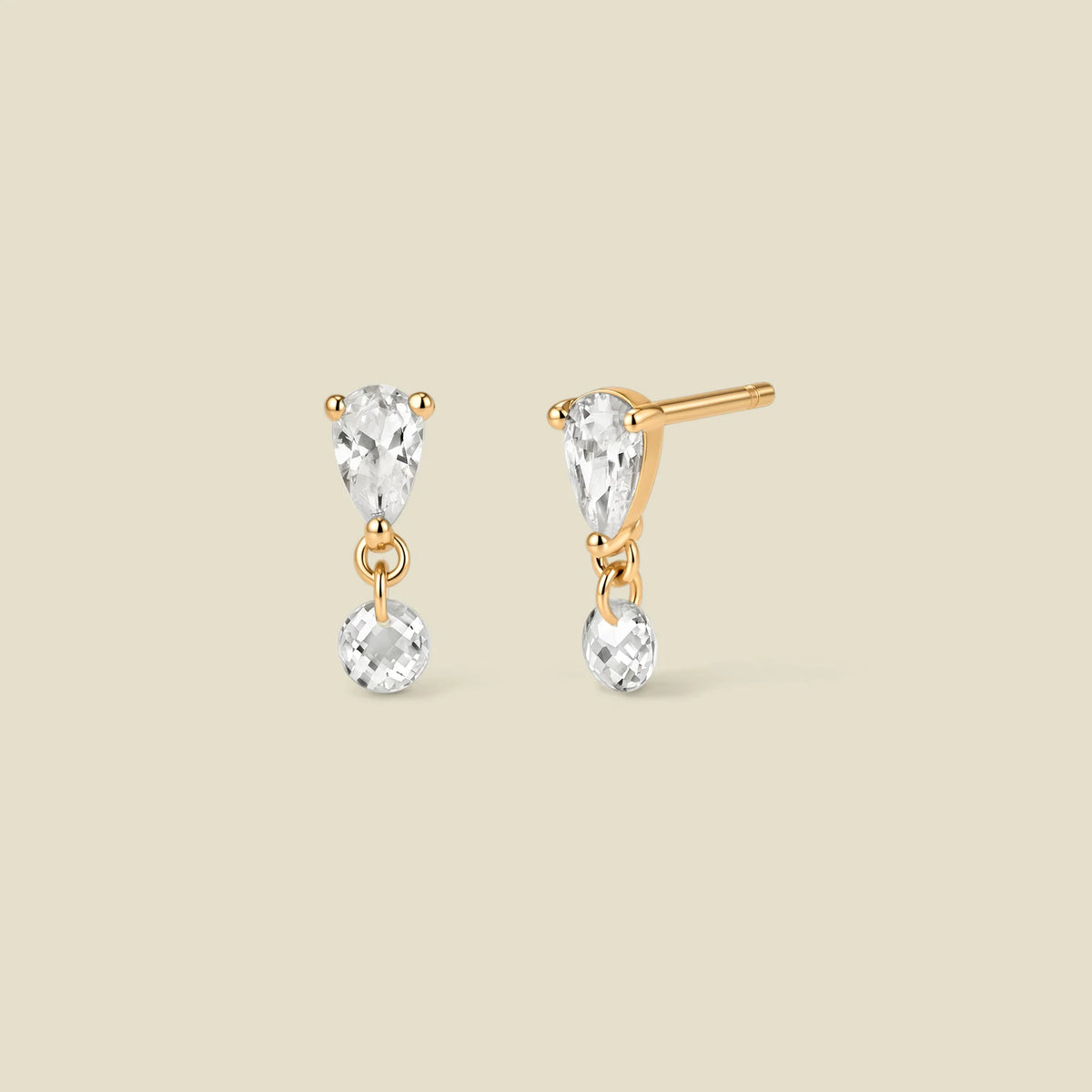 Dew Drop Stud Earrings | Final Sale