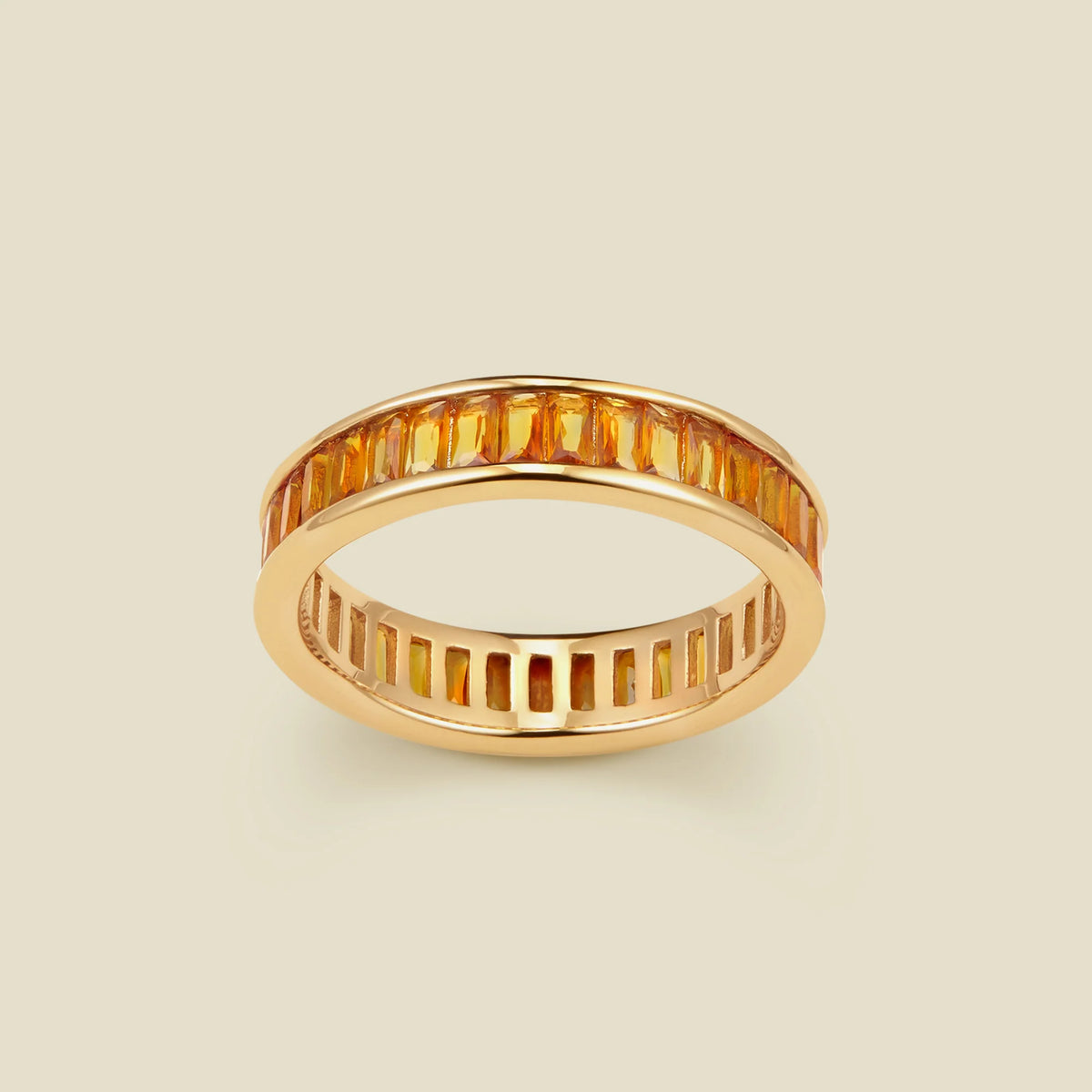 November Baguette Birthstone Ring
