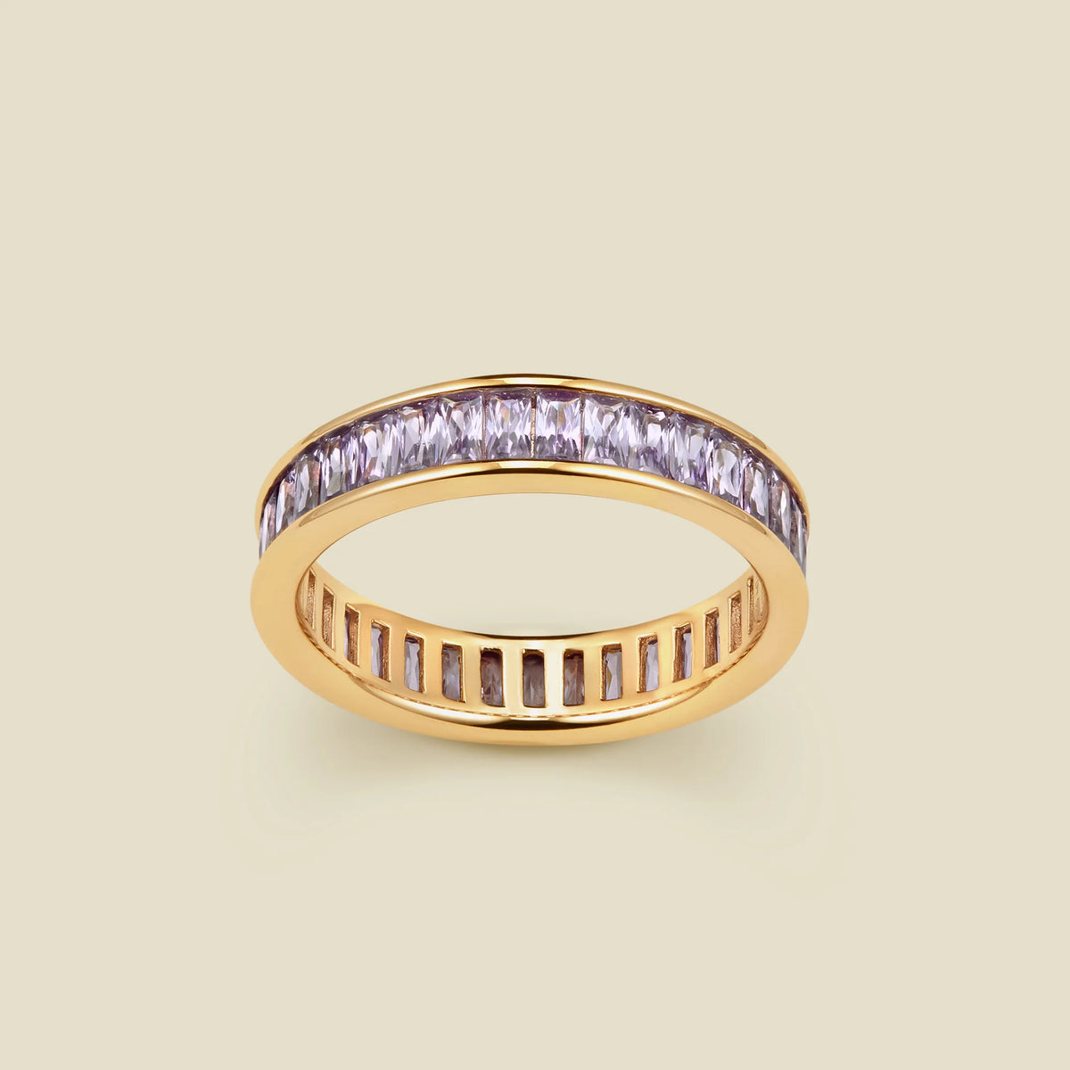 June Baguette Birthstone Ring