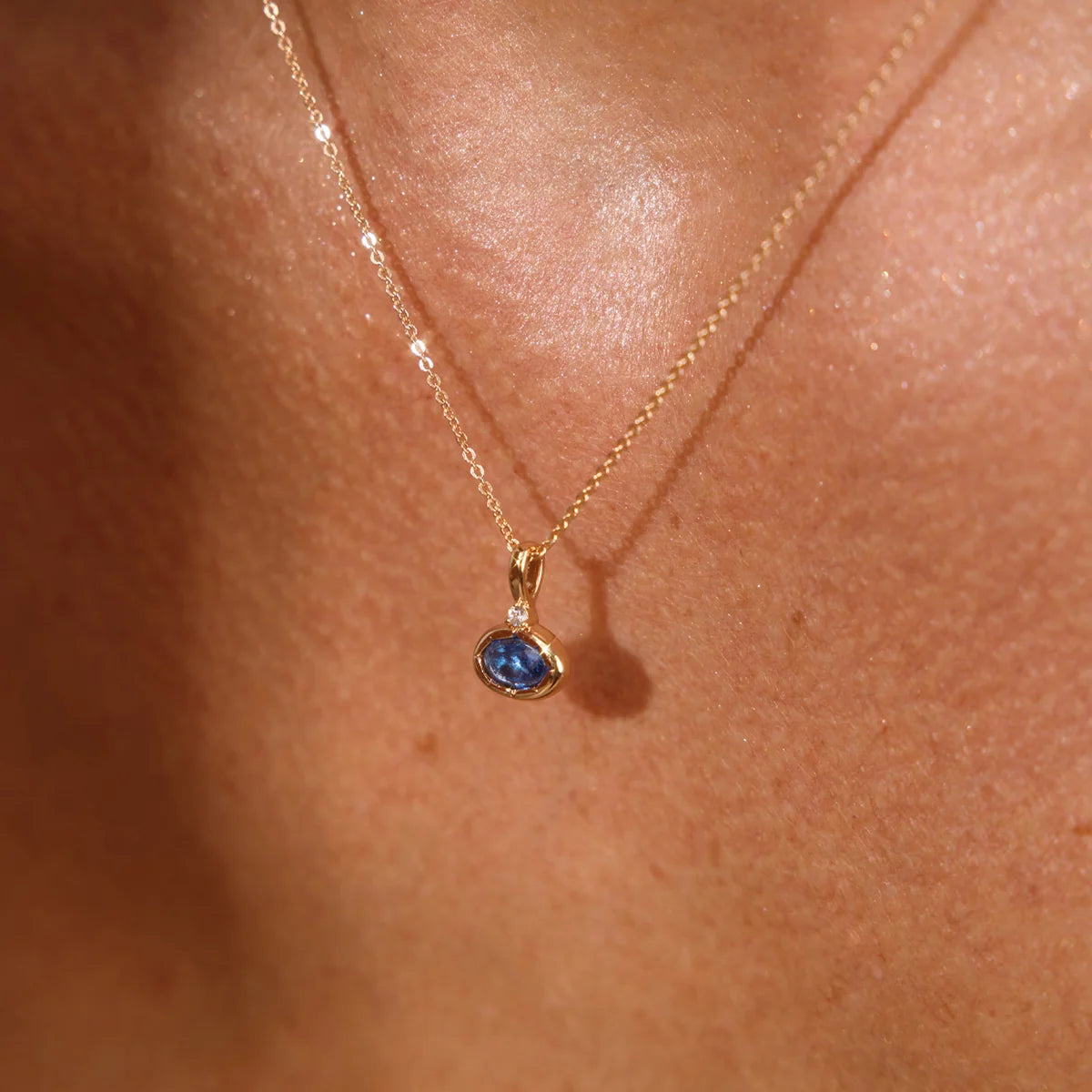 December Oval Birthstone Charm