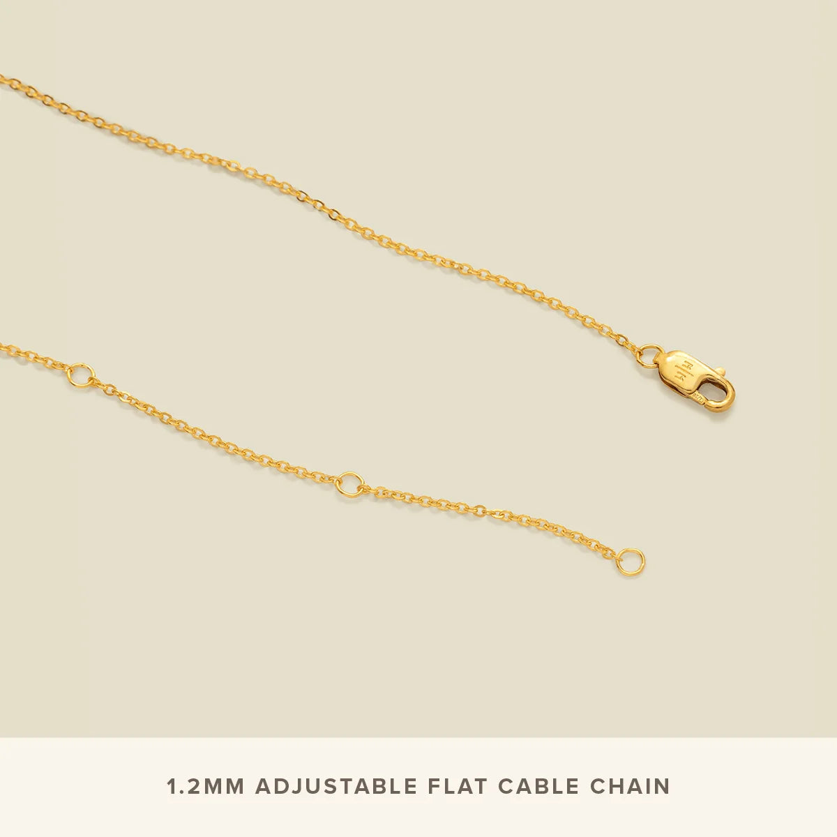 Adjustable Flat Cable Charm Chain