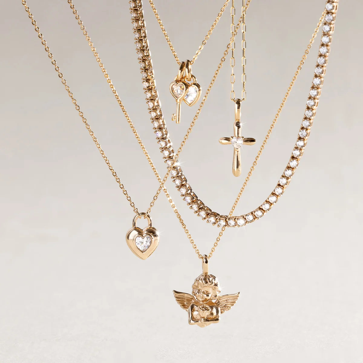 CZ Prong-Set Tennis Necklace