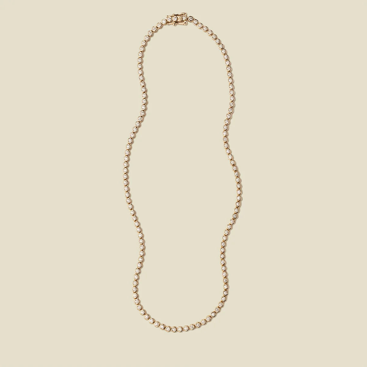 CZ Poppy Tennis Necklace