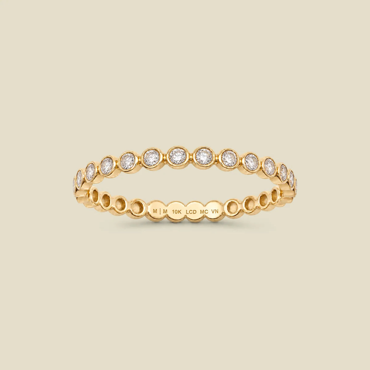 10k Diamond Poppy Eternity Band Ring