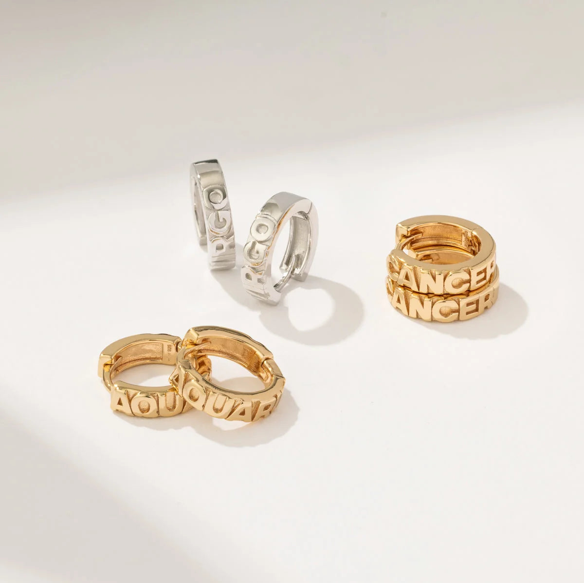 Virgo Huggie Hoop Earrings | Final Sale