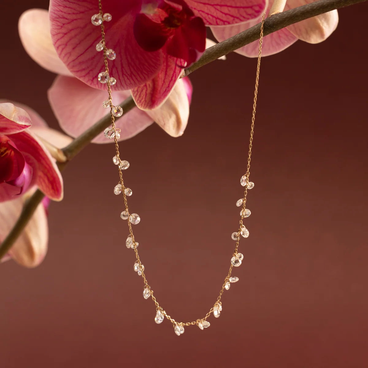 Dew Drop Floating Necklace | Final Sale