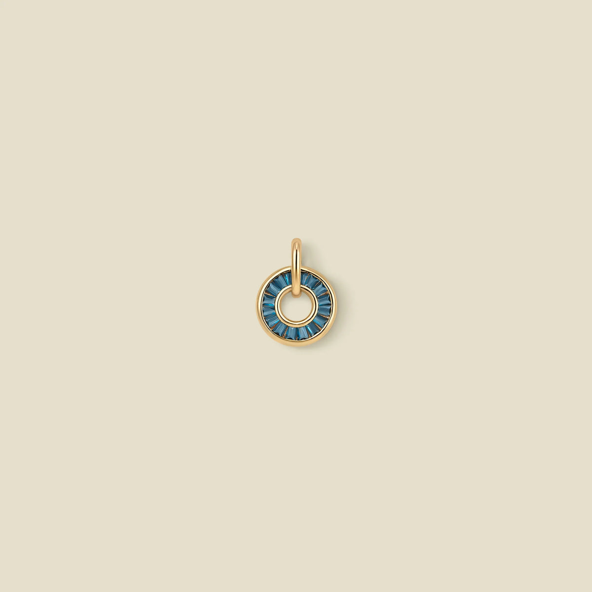 September Baguette Birthstone Charm