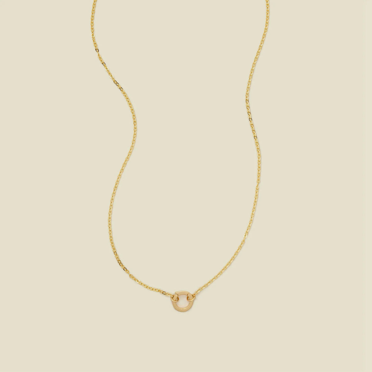 Flat Cable Charm Necklace
