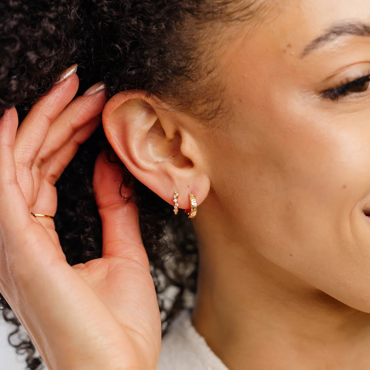 Taurus Huggie Hoop Earrings | Final Sale