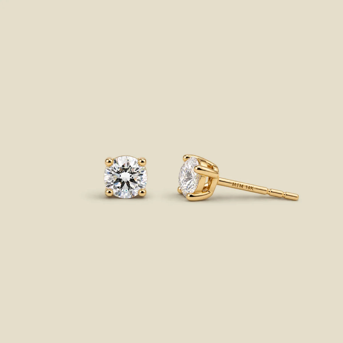 14k Diamond Stud Earrings