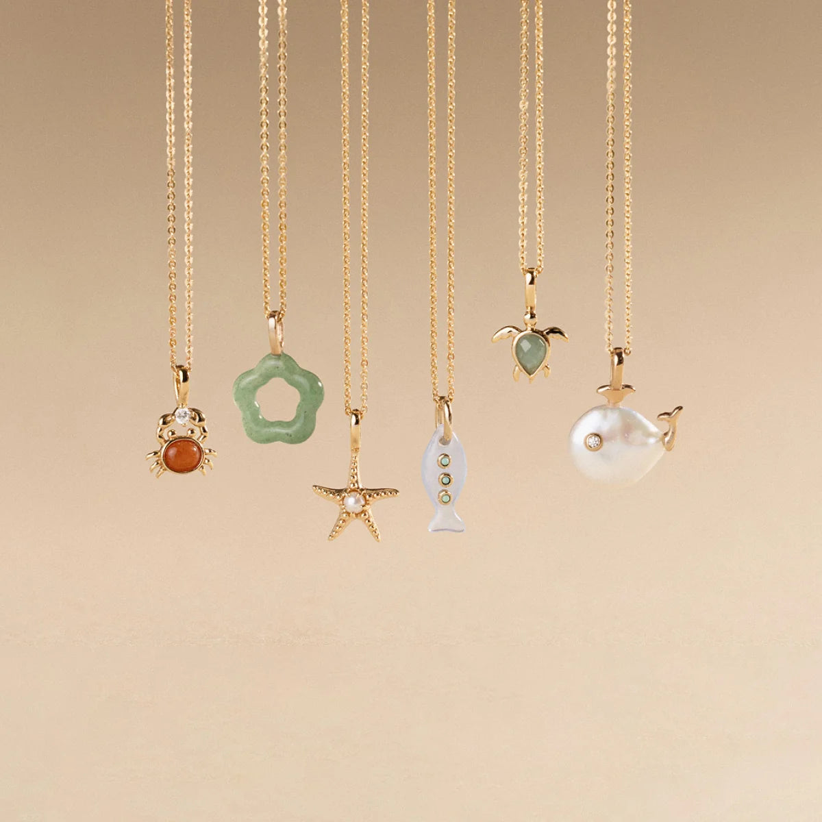 Turtle Charm Necklace | Final Sale