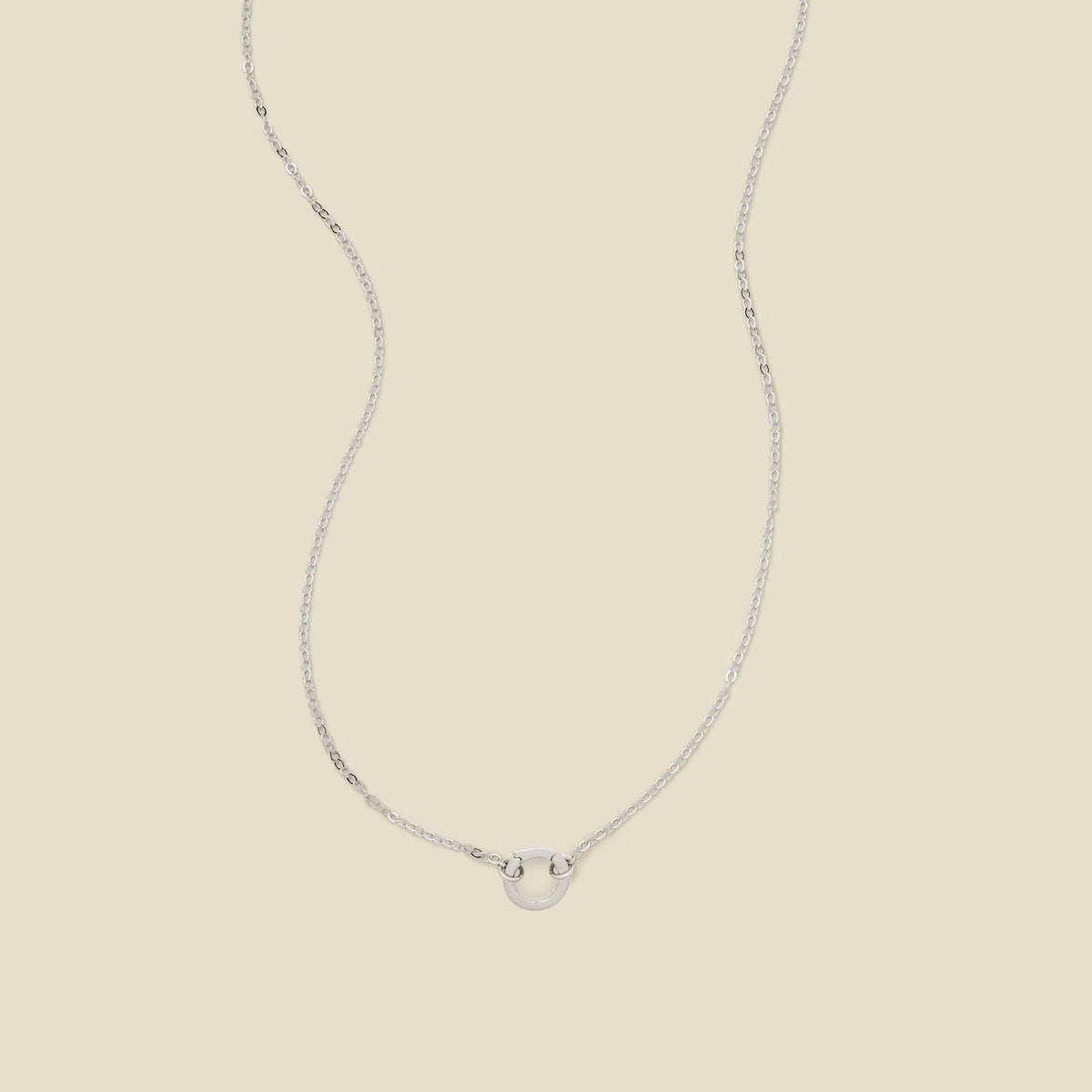 Flat Cable Charm Necklace