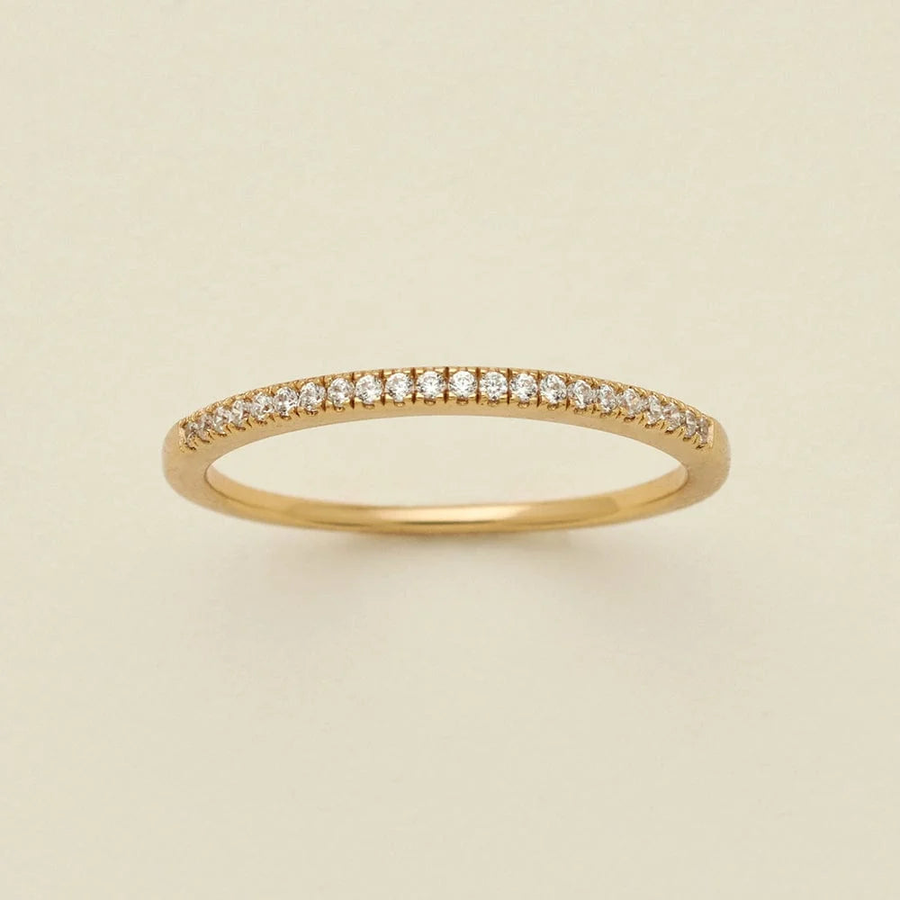 April Birthstone Stacking Ring