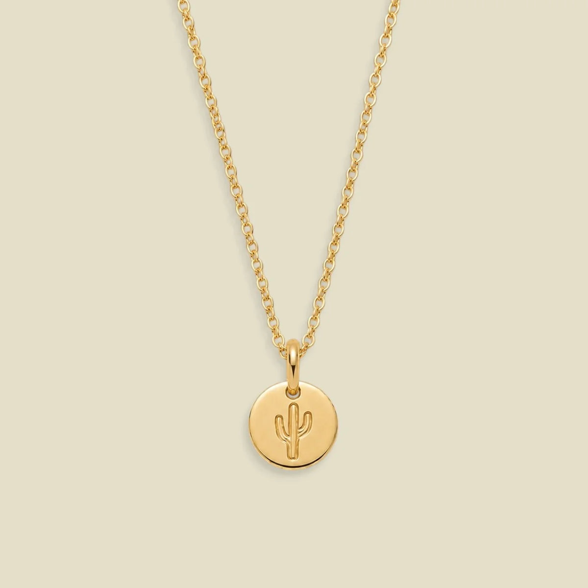 Cactus Disc Necklace