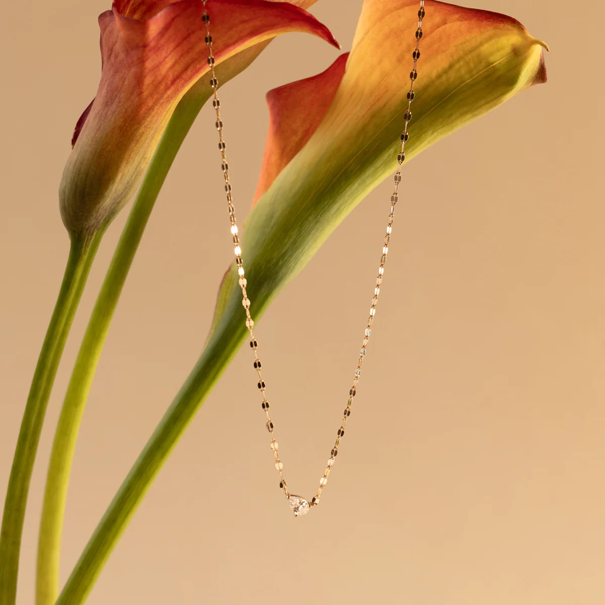 Dew Drop Solitaire Necklace | Final Sale