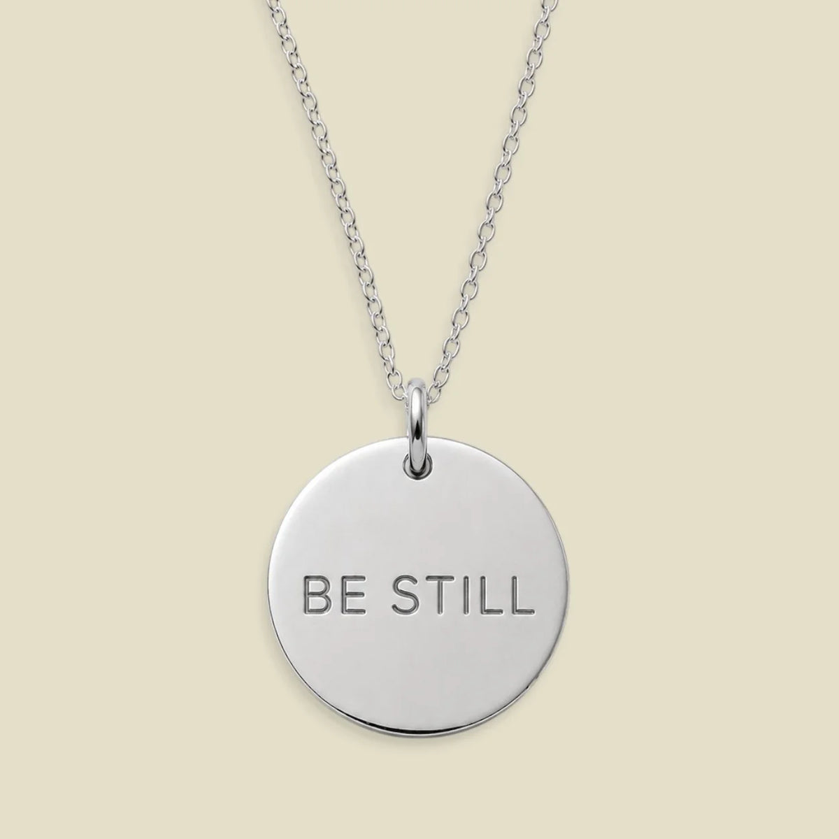 Be Still Disc Necklace