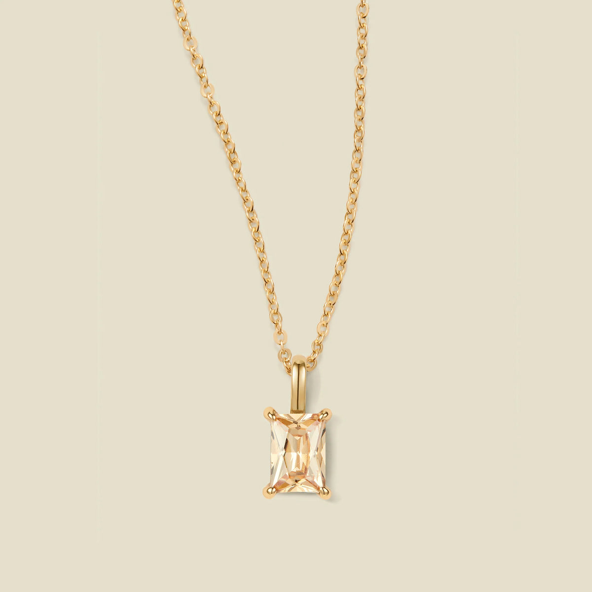 Baguette Charm Necklace