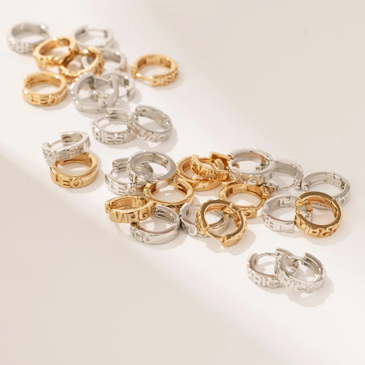 Capricorn Huggie Hoop Earrings | Final Sale