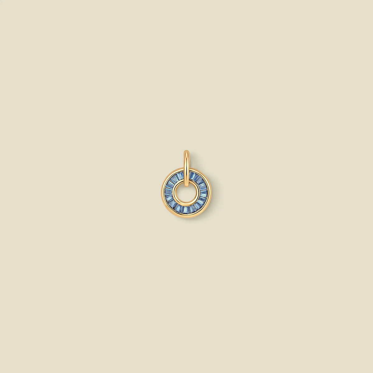 December Baguette Birthstone Charm
